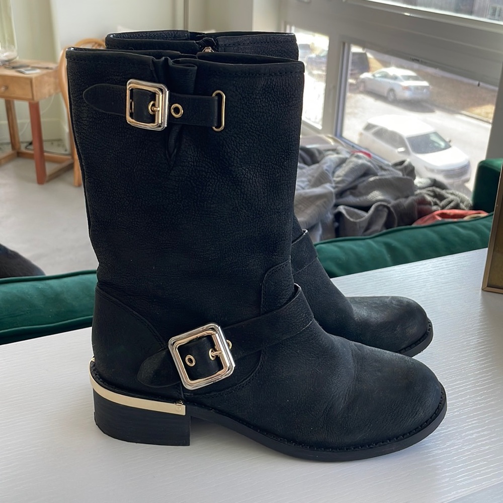 Leather Vince Camuto boots- never worn